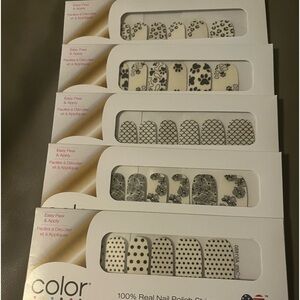 5 Sets of Color Street Nail Strip Over Lays